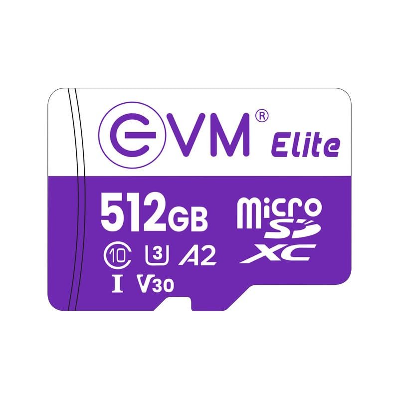 Card MicroSD EVM 512GB U3 Elite XC Class10 EETF/512GU3 | Durable Design,100 MB/s Read Speed, Support SD SPI Mode, Card Capacity of Non Secure & Secure Area Support, Fast Data Transfer, Compliant with the Highest Security of CPRM Standard