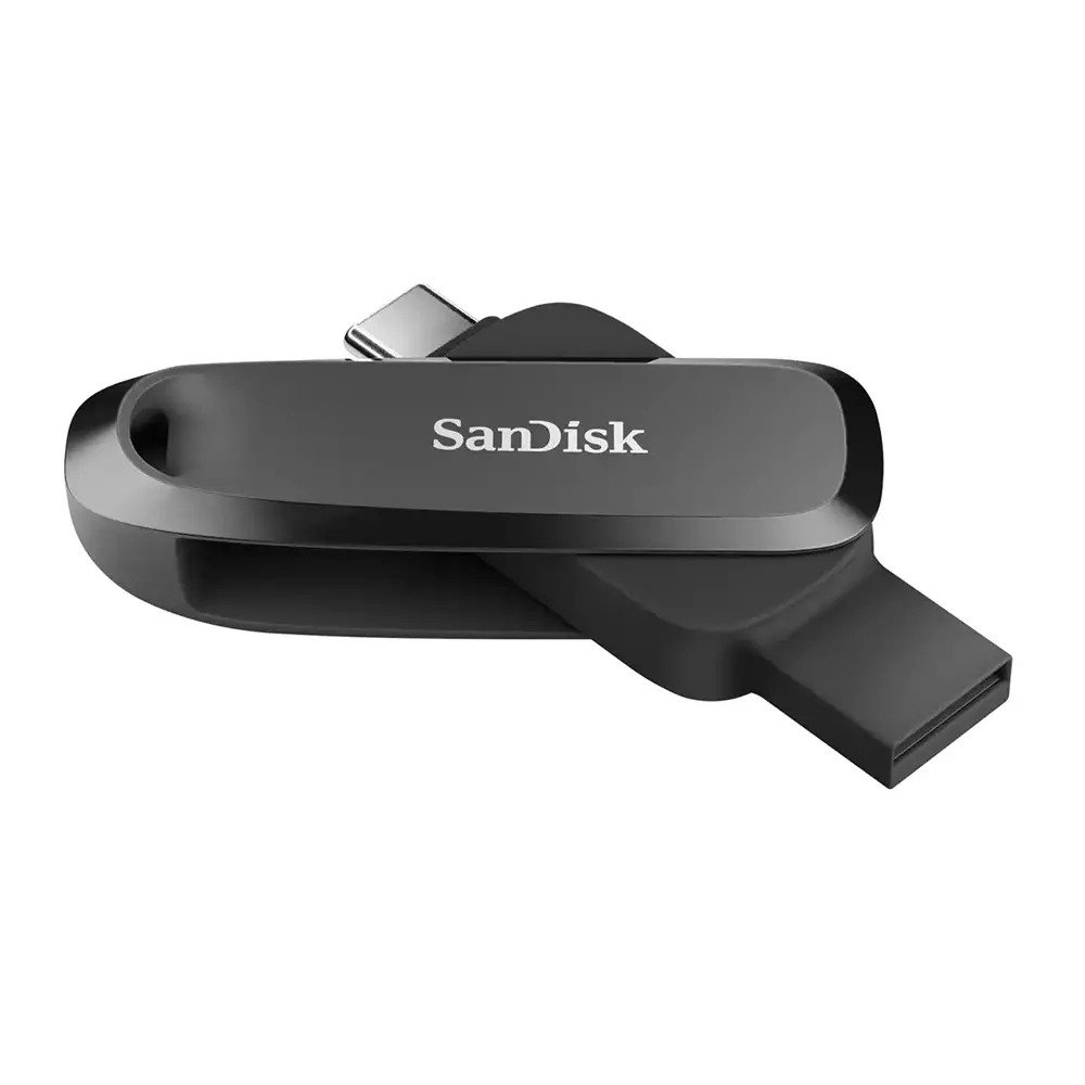 Pendrive SanDisk 2-in-1 USB 3.2 Gen 1 Mobile Pen Drive 128GB SDDDC6-128G- I46 | USB Type-C & Type-A For Smartphones, Tablets & Computers, Black