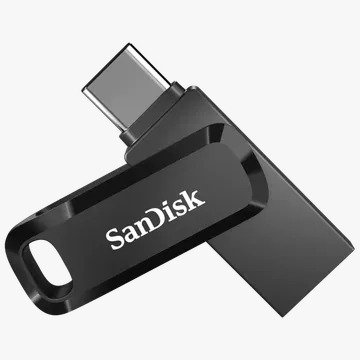 Pendrive SanDisk 2-in-1 Ultra Dual Drive Go Type-C 128GB SDDDC3-128G-I46PD | OTG, Upto 300MB/s Read Speed, Black