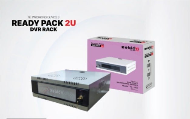 Rack Zebion Readypack DVR Rack 2U | DVR Rack With Lock & Keys, Solid Thickness, Easy To Carry, Good Ventilation, Good For 4/ 8/ 16 Channel DVRS, Wallmount Provision, No Need To Assemble, Ready To Use, Grey