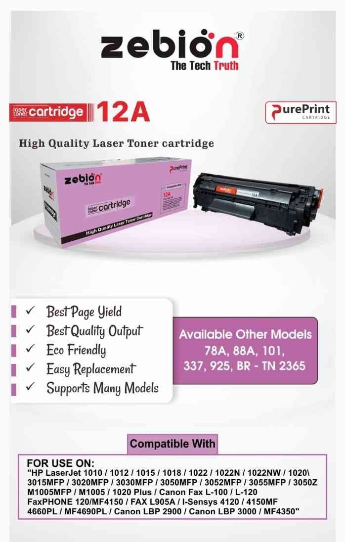 Toner Cartridge Zebion 12A
