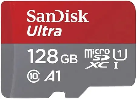 Card Micro SD Sandisk 128gb Ultra microSDXC UHS-I Card A1 | Class 10 | 140MB/s | SDSQUAB-128G-GN6MN