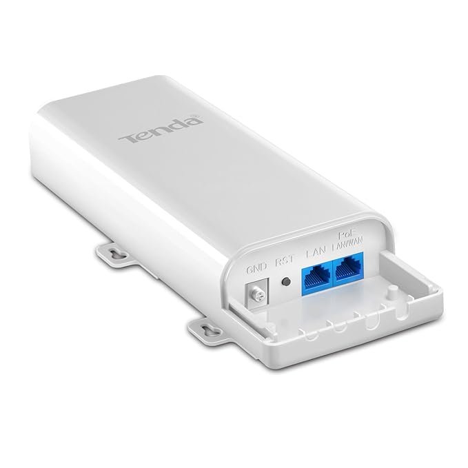 Outdoor CPE Tenda O3 2.4GHz N150 Long Range Smart Manage Outdoor CPE | 12dBi, 5km+ | Point to Point Wireless Bridge | Fast Ethernet PoE Ports | AP/Station/WISP/P2MP/Repeater/Router | 6KV Lightning Protection, White