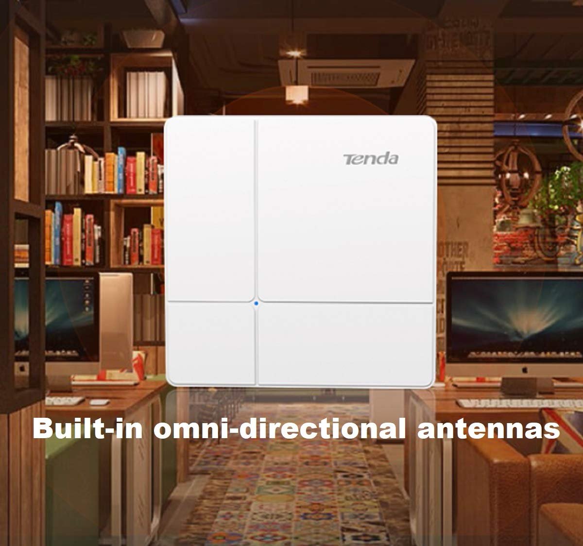 Access Point Tenda TE-I24 AC1200 Dual Band Wave 2 Gigabit Ceiling Mount Access Point, White