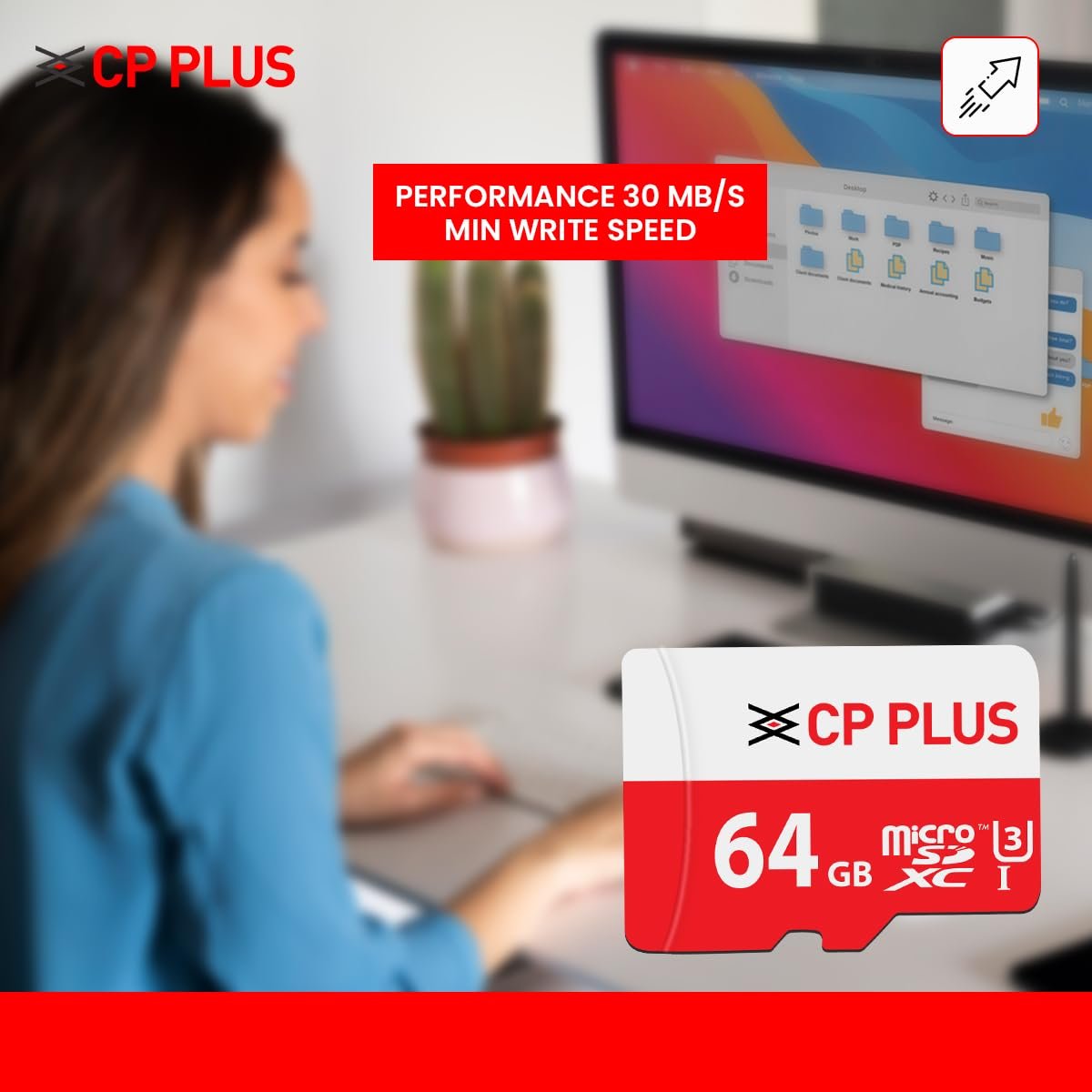 Memory Card CP Plus microSDXC 64GB Memory Card CP-UM64