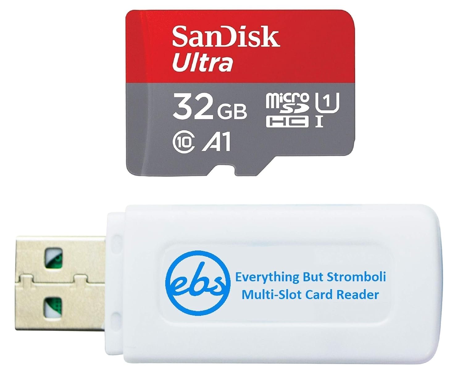 Card Micro SD SanDisk 32GB Ultra microSDHC UHS-I Memory Card - 98MB/s, C10, U1, A1, Full HD | SDSQUAR-032G-GN6MN