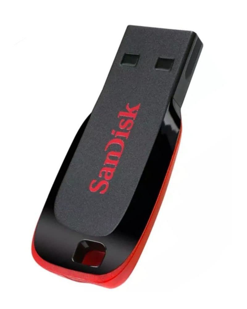 Pendrive Sandisk Cruzer Blade 128GB SDCZ50-128G-I35, USB 2.0, Flash Drive, Red