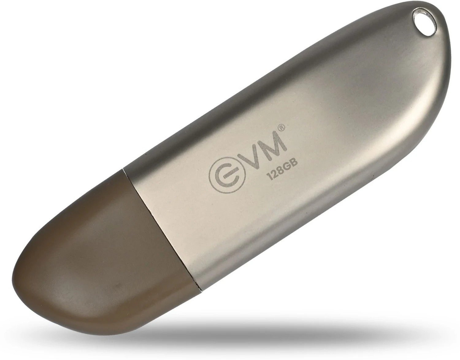 Pendrive EVM EnStore+ 128GB Metal USB 3.2 FlashDrive | High Read Speeds up to 100MB/s & Write Speeds up to 30MB/s, Durable Metal Casing Brown