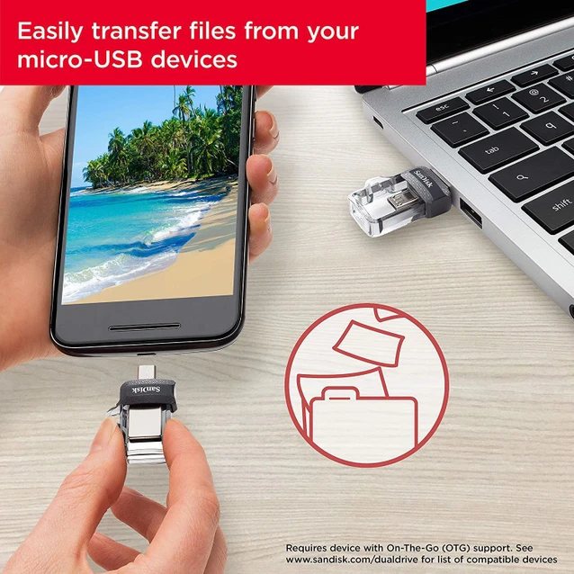 Pendrive Sandisk 32gb Dual Drive SDDD3-032G-I35
