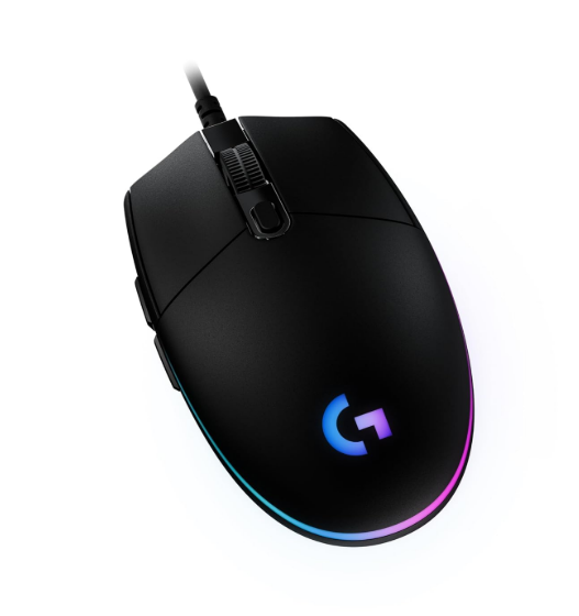 Mouse Logitech G203 Lightsync Gaming | Wired, 6 programmable buttons, Easy customization, Dynamic screen sampling, Audio visualizer, Gaming grade sensor, Optimized button tensioning, 8000 DPI, Rainbow Optical Effect LIGHTSYNC RGB