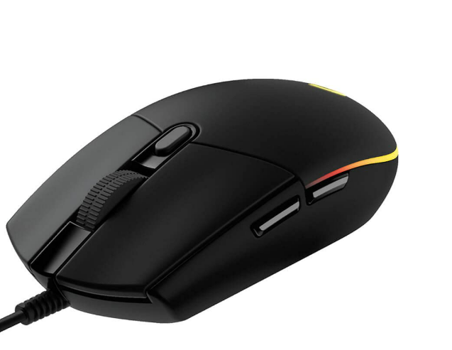 Mouse Logitech G203 Lightsync Gaming | Wired, 6 programmable buttons, Easy customization, Dynamic screen sampling, Audio visualizer, Gaming grade sensor, Optimized button tensioning, 8000 DPI, Rainbow Optical Effect LIGHTSYNC RGB