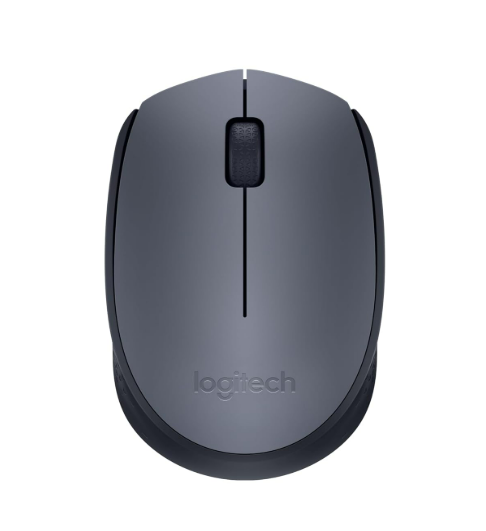 Mouse Logitech M170 Wireless, 2.4 GHz with USB Nano Receiver, Optical Tracking, 12-Months Battery Life, Ambidextrous, PC / Mac / Laptop - Black