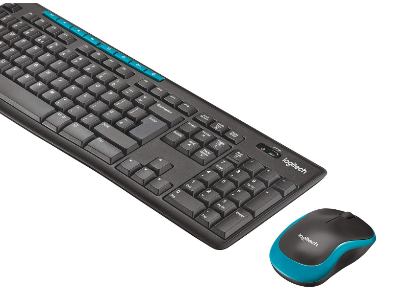 Keyboard and Mouse Combo Logitech MK275 | USB Wireless Keyboard & Mouse Set for Windows, 2.4 GHz Wireless, Compact Wireless Mouse, 8 Multimedia & Shortcut Keys, 2-Year Battery Life, PC / Laptop, Spill-resistant Design, Black
