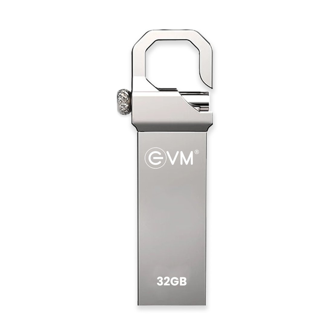 Pendrive EVM EnStore 32GB Metal USB 2.0 Flash Drive | High Read Speeds up to 15MB/s & Write Speeds up to 8MB/s, Durable Metal Casing, Ideal for Data Transfer & Storage, Silver