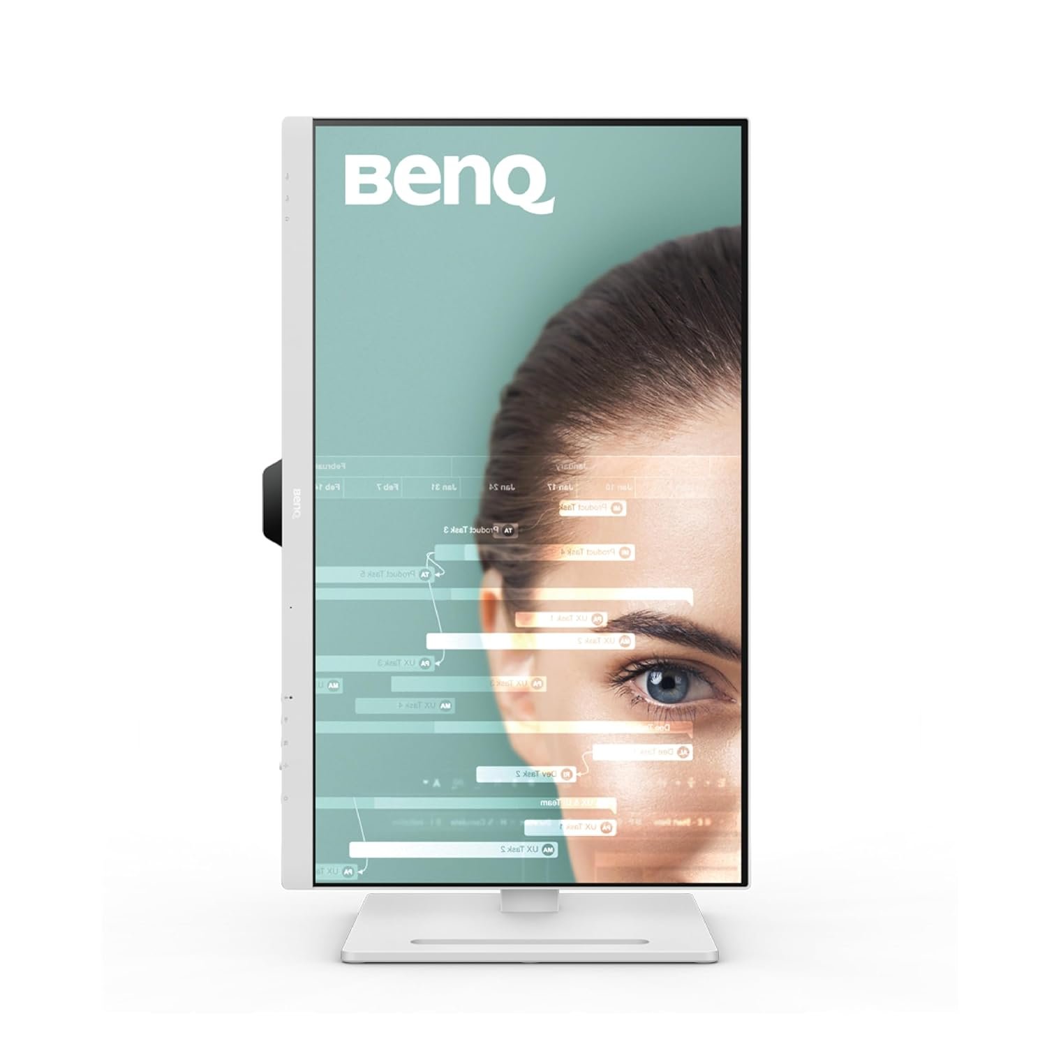 Monitor BenQ GW2790QT | 27 Inch IPS 2k QHD LED Monitor, USB-C (65W PD), Coding Mode, 99%s RGB, Daisy Chain, Height Adjust, 75Hz, Eye Safe Certified, Brightness Intelligence, Noise Filter Speakers, HDMI, DP, USB Hub, VESA Wall Mount, White