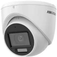 Security Camera Hikvision DS-2CE76K0T-LPFS | 3K 5MP Smart Hybrid Dual Light Audio Indoor Fixed Turret Camera, 3.6mm Fixed Focal Lens, Built-in Mic, Upto 20m IR Distance, White