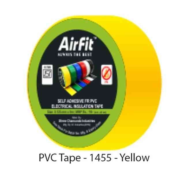 Wire Tape PVC AirFit AF-1455 Insulation Yellow, Size: 0.125mm x 16mm x 8mtr