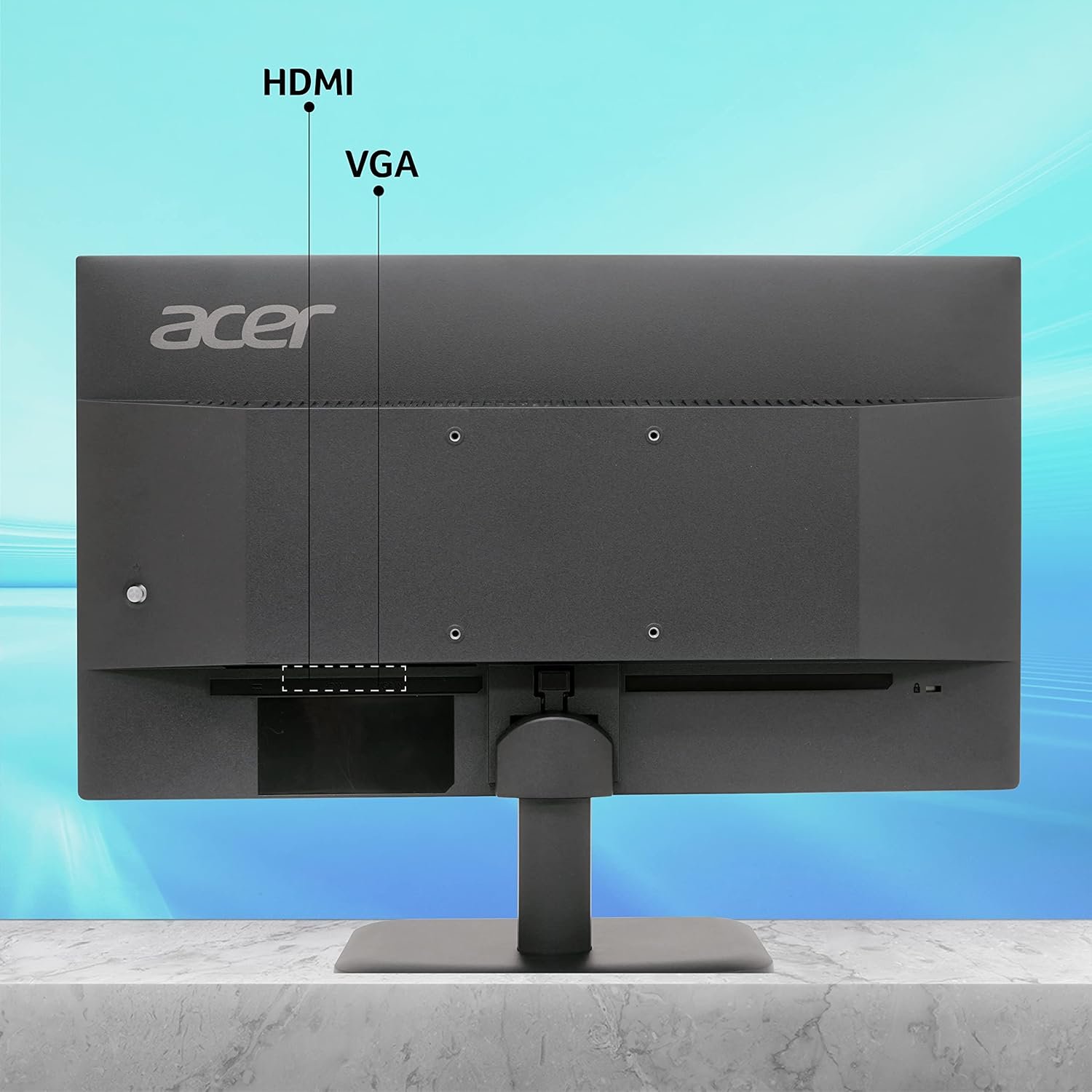 Monitor Acer 21.5 Inch (54.6 cm) EK220QE3BI (UM.WE0SI.303) | IPS Full HD (1920x1080) Backlit LED LCD Monitor, 1 MS VRB Response Time, 100Hz Refresh, 250 cd/m² Brightness, 99% sRGB, HDMI 1.4 & VGA Ports With HDMI Cable, Eye Care Features, Black
