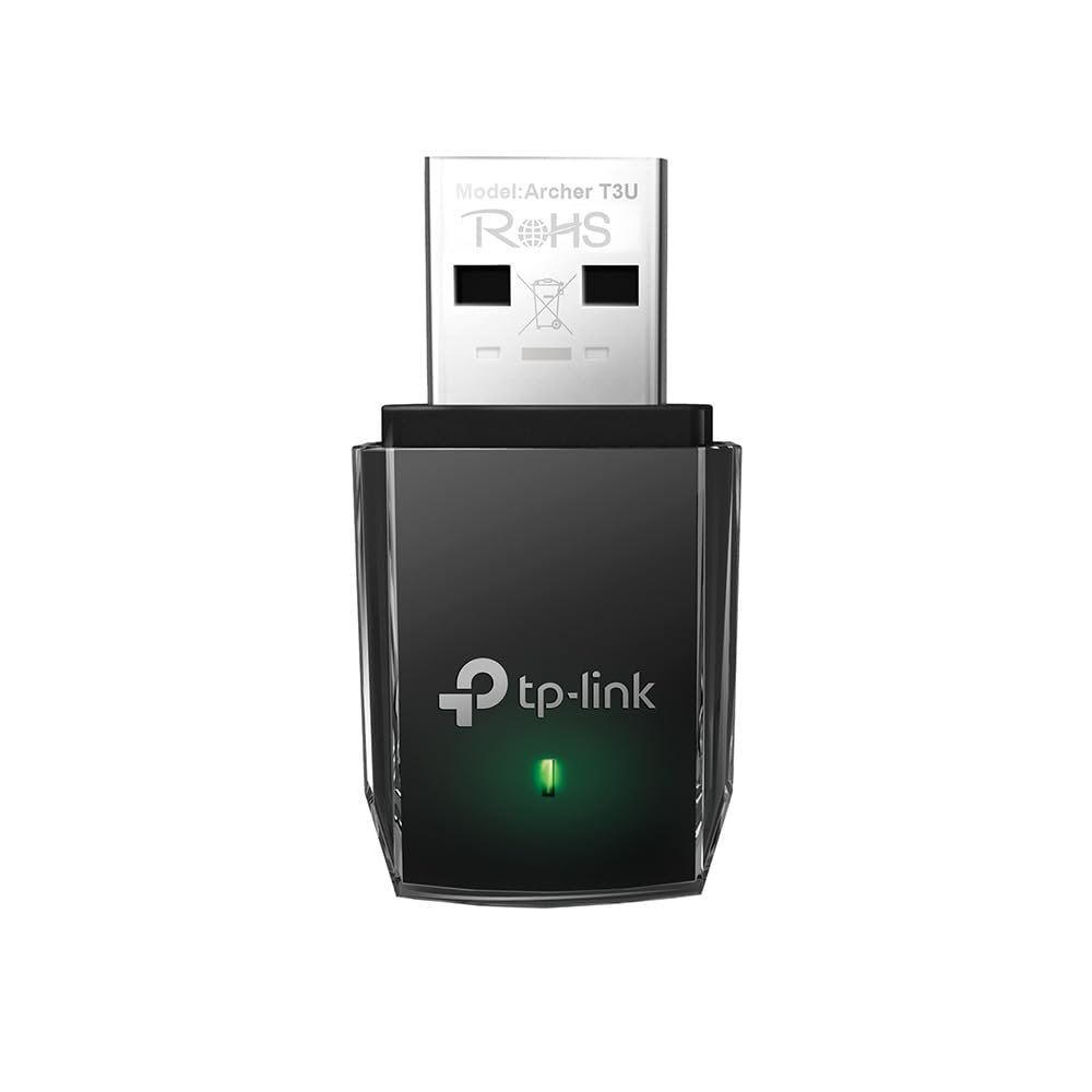 Adapter TP-Link Archer TL-T3U | AC1300 Mini Wireless MU-MIMO USB Adapter, 2.4G/5G Dual Band Mini Wireless Network Adapter For PC Desktop, MU-MIMO Wi-Fi Dongle