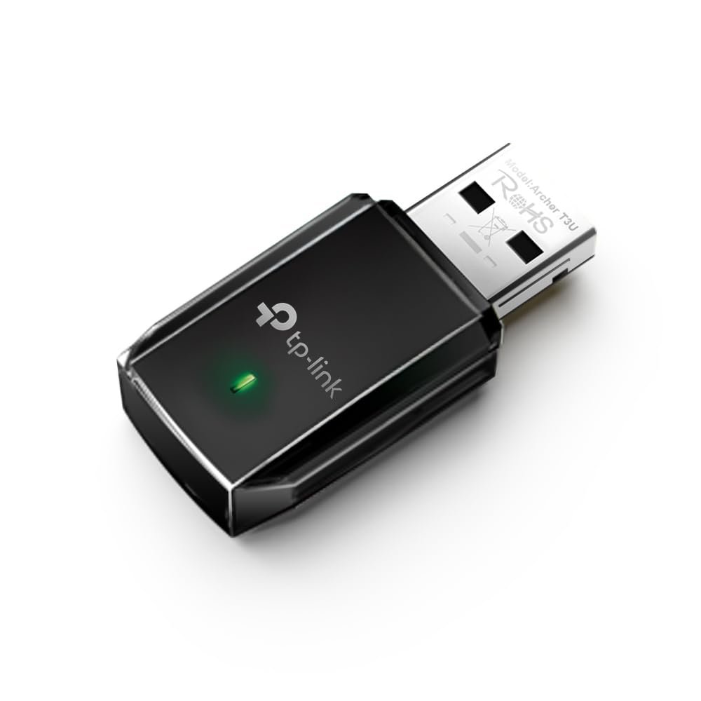 Adapter TP-Link Archer TL-T3U | AC1300 Mini Wireless MU-MIMO USB Adapter, 2.4G/5G Dual Band Mini Wireless Network Adapter For PC Desktop, MU-MIMO Wi-Fi Dongle
