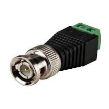 BNC Connector Screw Type Connectors for CCTV Camera (Silver, Green, Black)