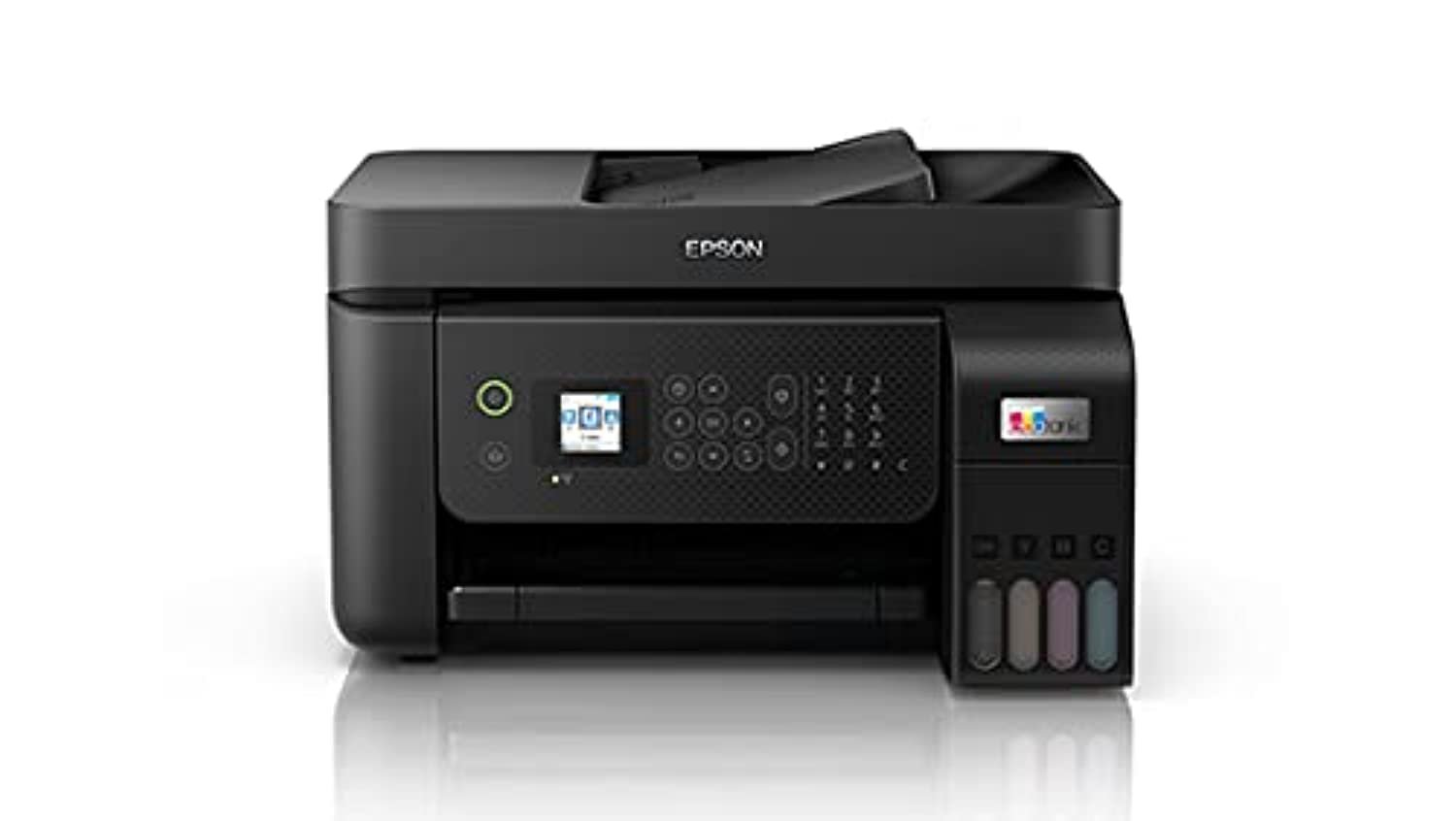 Printer Epson EcoTank L5290 A4 Wi-Fi All-in-One Print, Scan, Copy, Fax with ADF Ink Tank | Print Wirelessly Over Network Or Directly From Connected Mobile Devices, Black