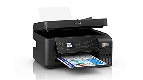 Printer Epson EcoTank L5290 A4 Wi-Fi All-in-One Print, Scan, Copy, Fax with ADF Ink Tank | Print Wirelessly Over Network Or Directly From Connected Mobile Devices, Black