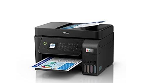 Printer Epson EcoTank L5290 A4 Wi-Fi All-in-One Print, Scan, Copy, Fax with ADF Ink Tank | Print Wirelessly Over Network Or Directly From Connected Mobile Devices, Black