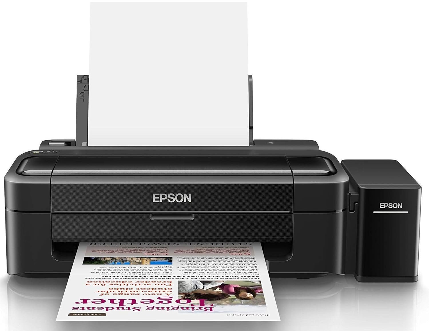 Printer Epson Ink Tank L130 Color Single Function | High-yield ink bottles: 4000 Prints at only Rs.404 per Black Ink Bottle (70ml), Print speed up to 8.5ipm, Compact Size | Black