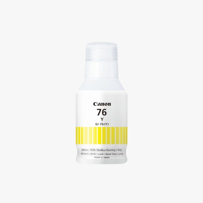 Ink Bottle Canon GI-76 Yellow | Compatible With Canon GX1070/ GX2070/ GX3070/ GX4070/ GX5070/ GX6070/ GX6570/ GX7070