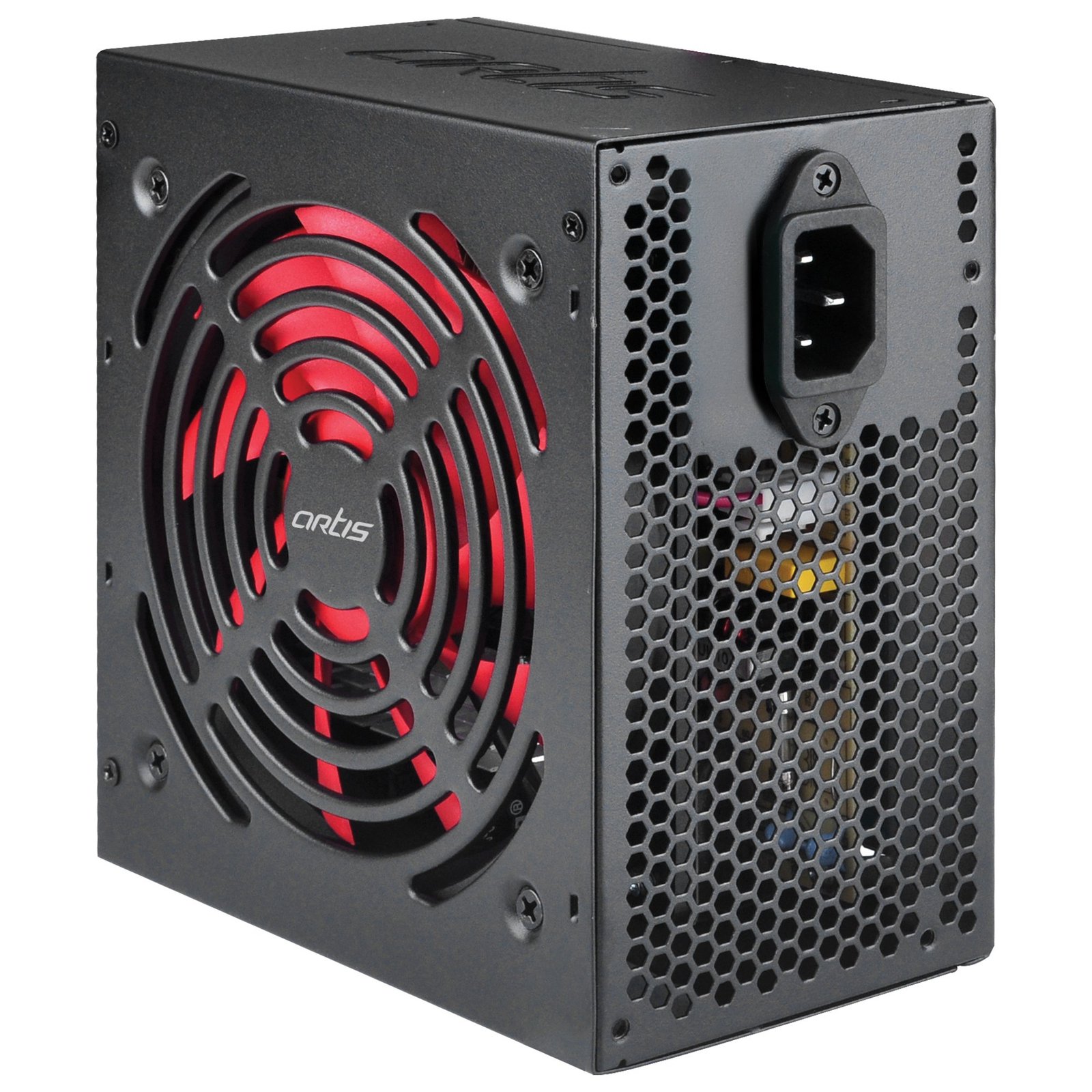 Smps Power Supply Artis 500W Nickel | Super Silent for Gaming, EMI Circuit ready, Longer cables, PCI-E ready, 12cm Cooling fan, Fan speed control