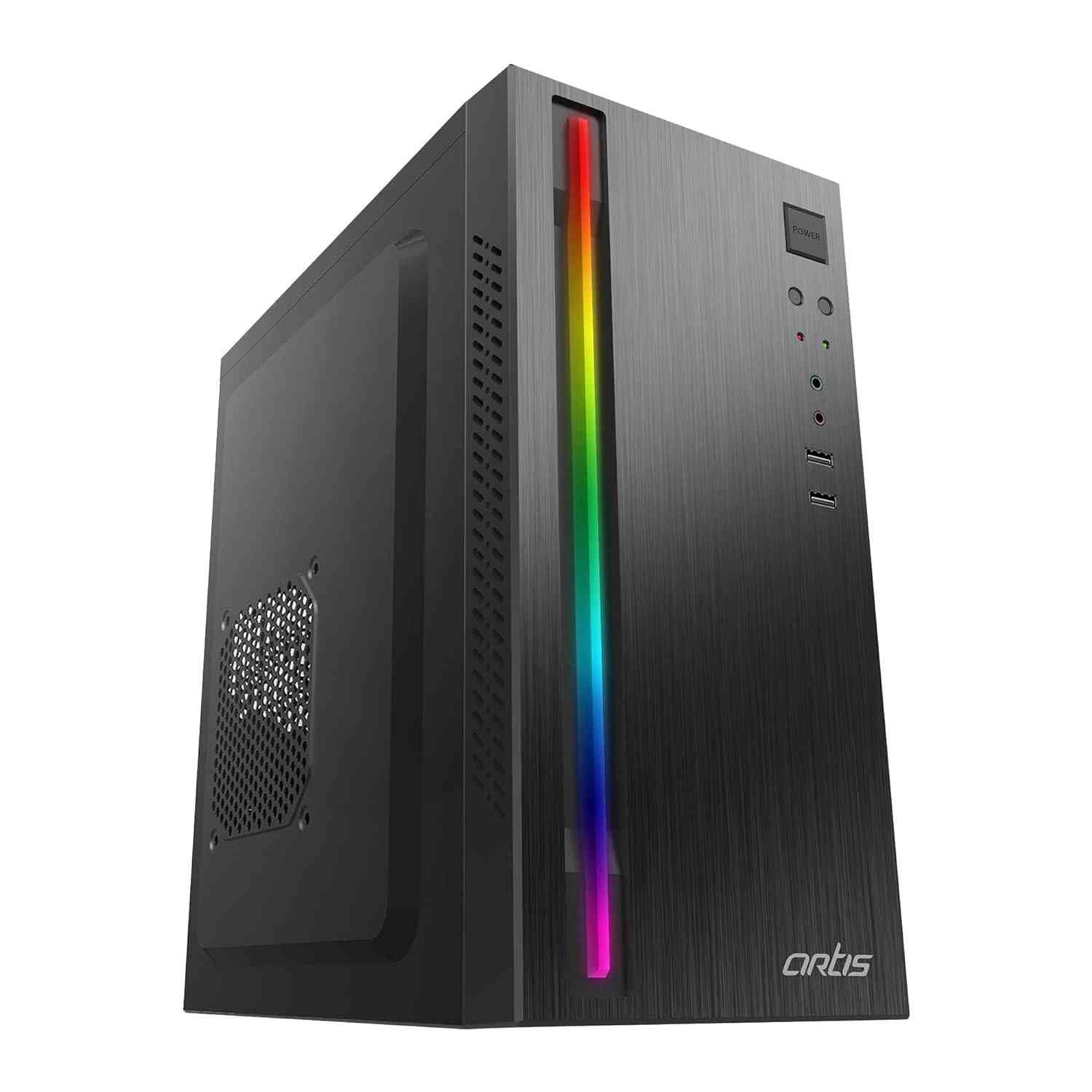 Cabinet Artis 2520 2.0 (2x2.0) | Supports Micro ATX Motherboard, 1 X 80Mm Fan With 400C Plus Power Supply