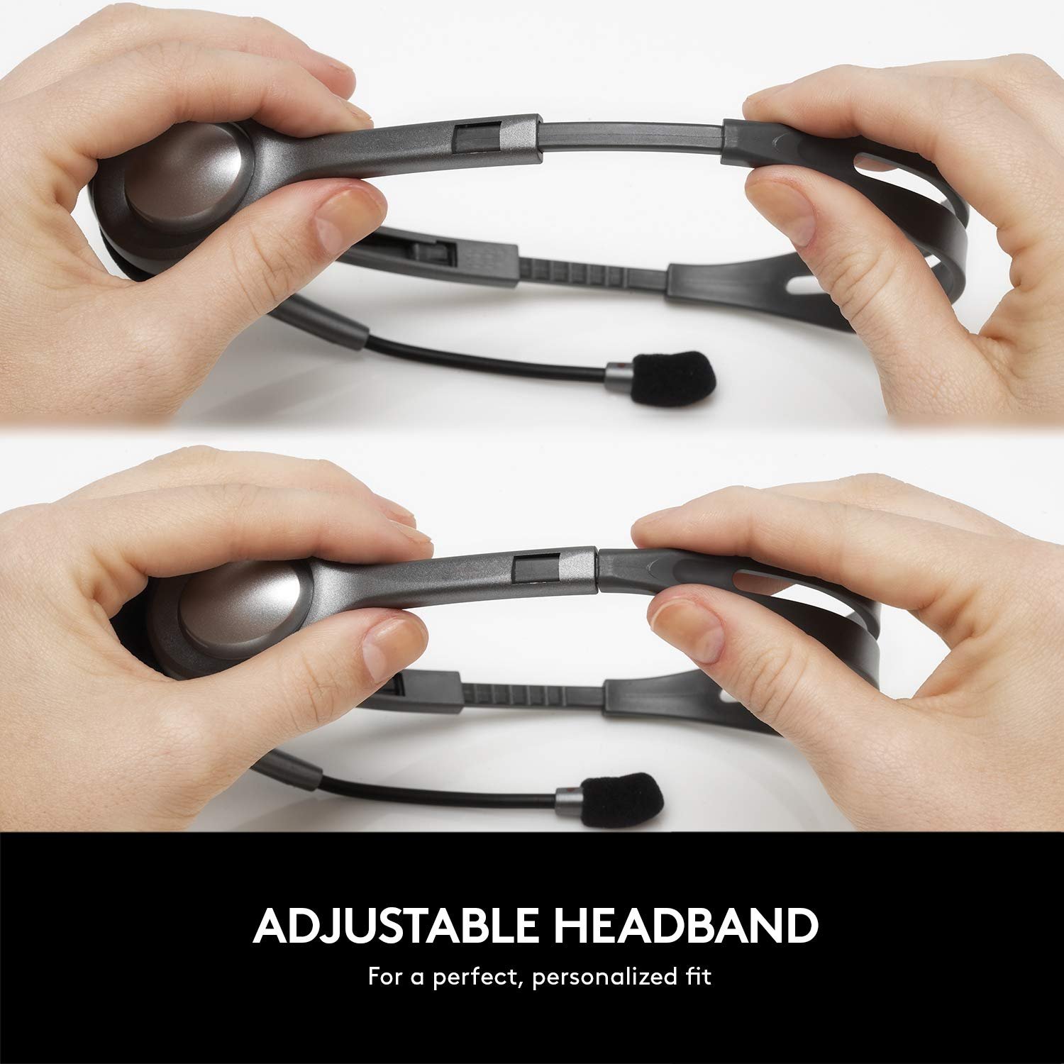 Headset Logitech Stereo H111 | Stereo Headphones, Single Pin, Noise-Cancelling Mic, 3.5 mm Audio Jack, Black