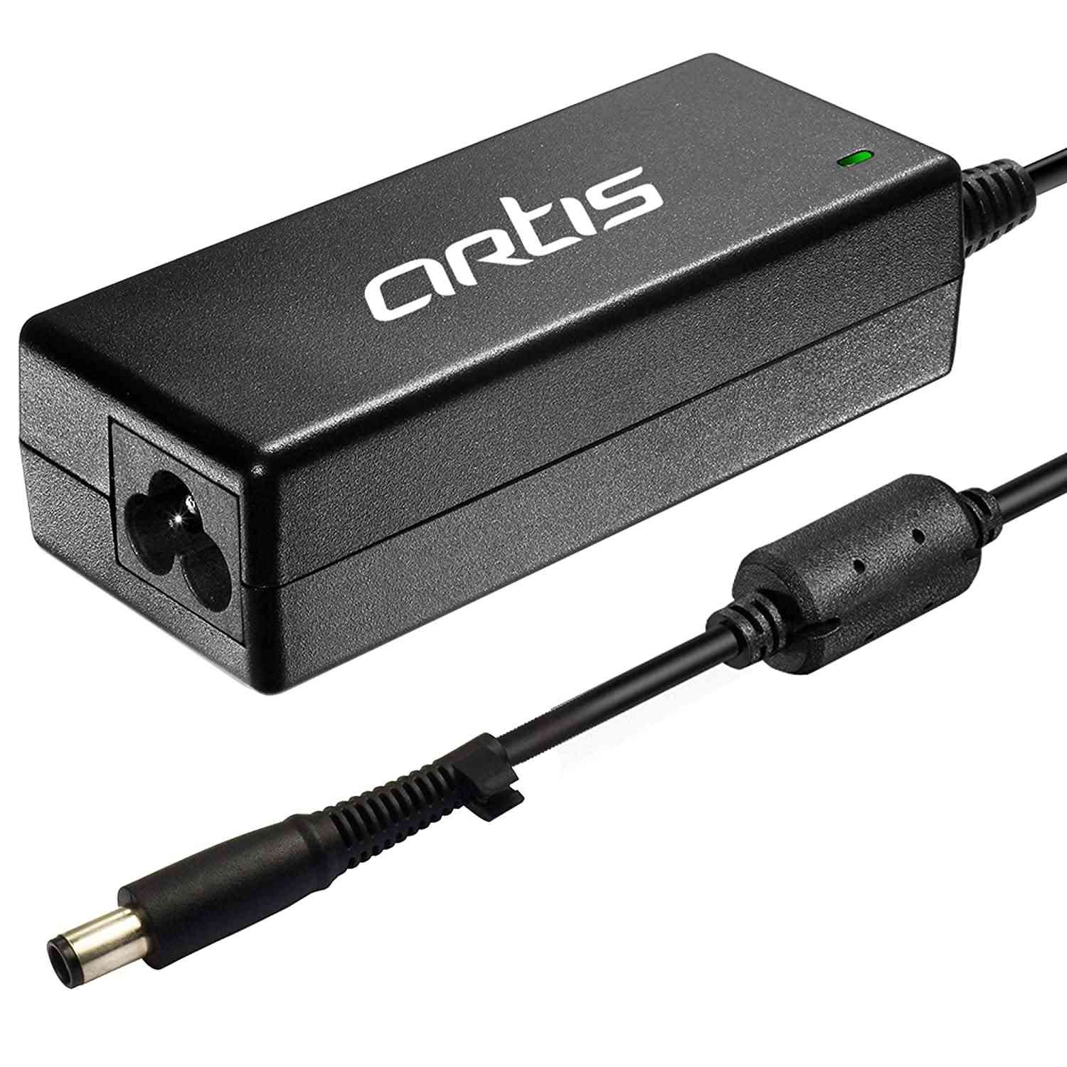 Adapter Artis AR0501 65Watt Laptop Charger without Power Cord, Compatible with Dell Laptops, 19.5V / 3.34A, Pin Size: 7.4mm x 5.0mm (BIS Certified)