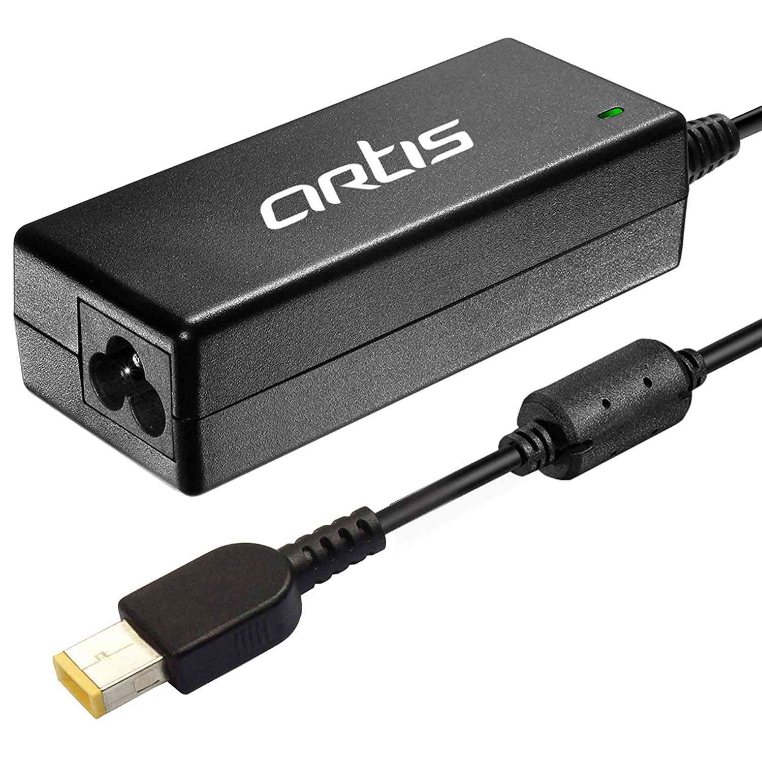 Adapter Artis AR0506 65Watt Laptop Charger without Power Cord, Compatible with Lenovo Laptops, 20V / 3.25A, USB Pin (BIS Certified)