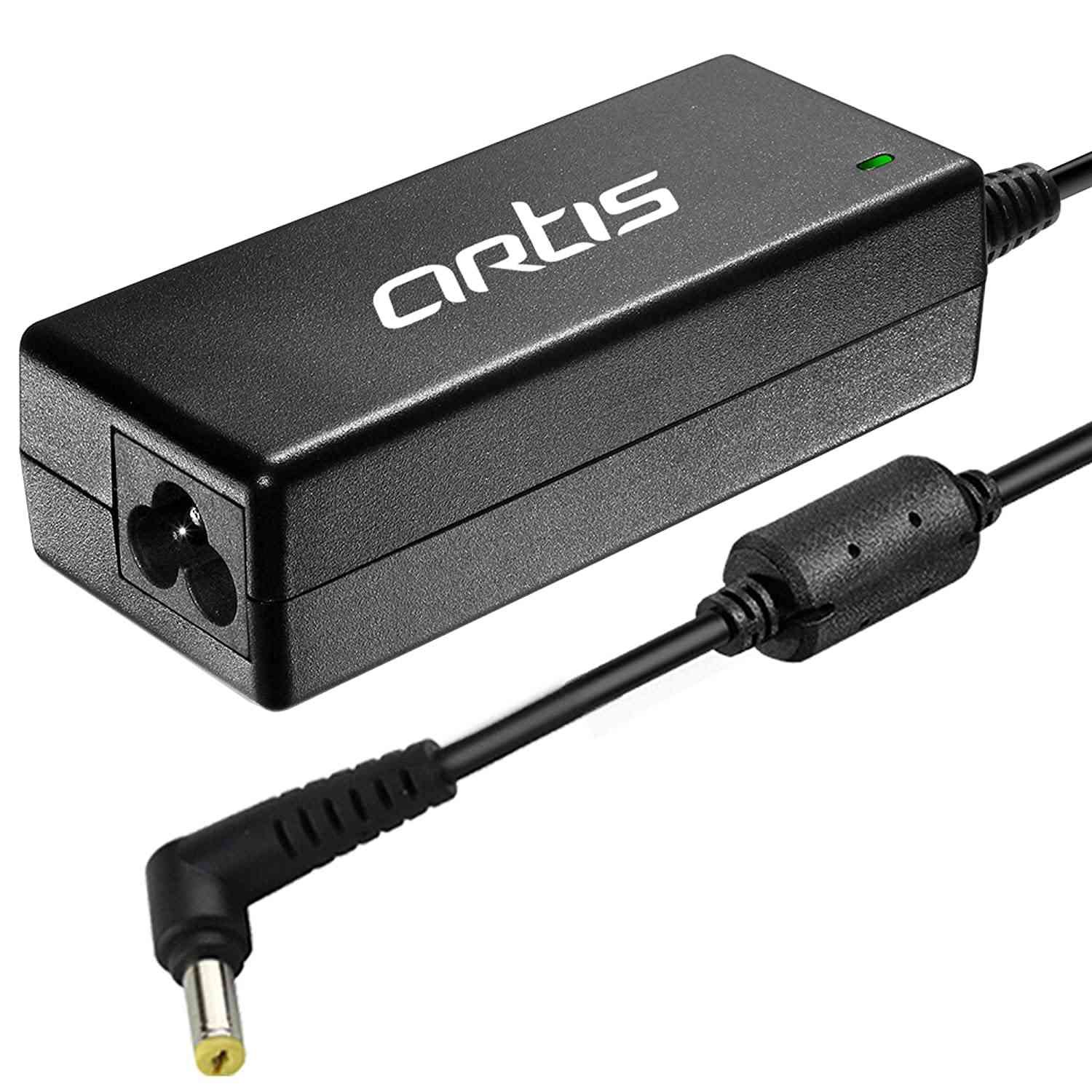 Adapter Artis AR0509 65Watt Laptop Charger without Power Cord, Compatible with Acer Laptops (19V/3.42A, 65Watt) (Pin Size: 5.5mm x 2.5mm) (BIS Certified)