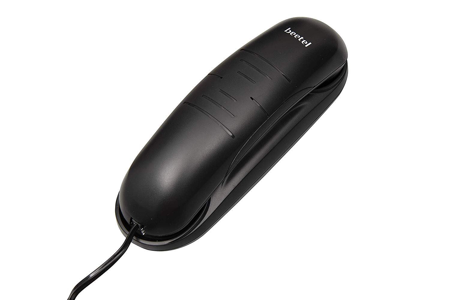 Landline Phone Beetel B26 Corded | Ringer Volume Control, Wall / Desk Mountable, Ringer On / Off Switch, Clear Call Quality, Compact Design, Tone Pulse / Flash / Redial Function (Made in India) | Black
