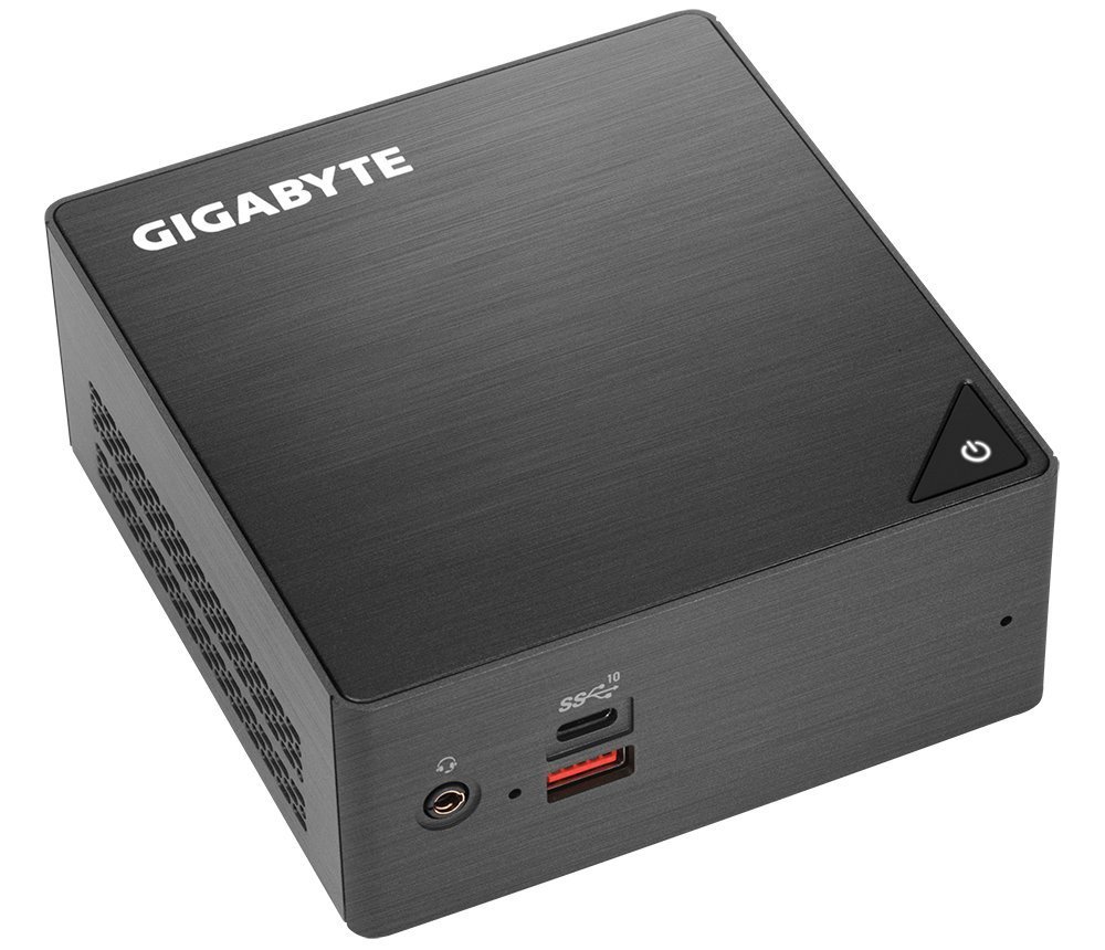 NUC Gigabyte Mini PC Brix GB-BRi7H-8550 Ultra Compact PC Kit Intel Core Quad Core i7-8550U Processor, HDMI Plus Mini Display Port Outputs, Dual Band Wi-Fi & Bluetooth 4.2, 2 x USB 3.0, 2xUSB 3.1, VESA Holder