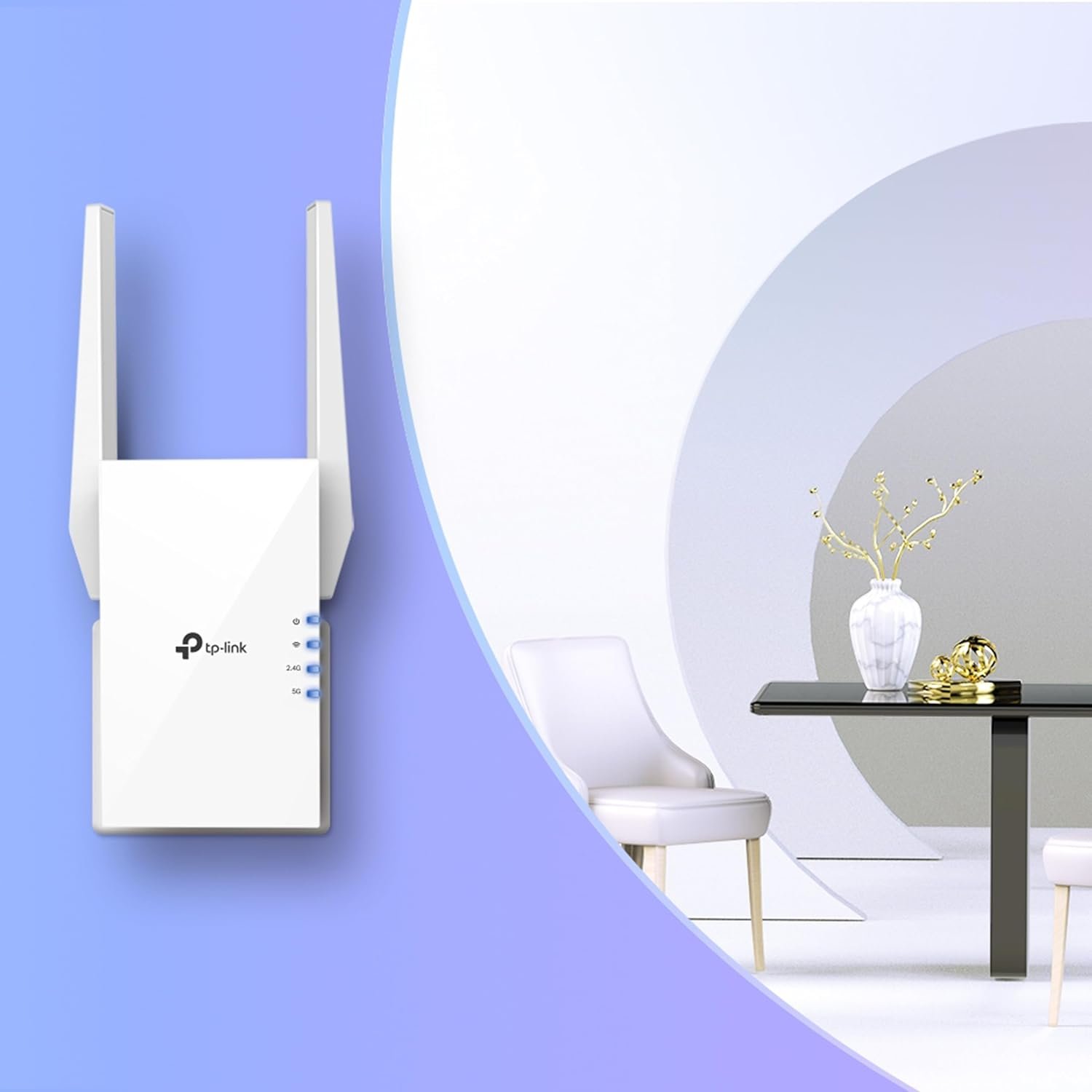 Range Extender TP-Link Archer RE505X | AX1500 Wi-Fi Range Extender, Upto 1500Mbps Speed, Next-Gen Dual Band WiFi Booster, Wireless Repeater With Gigabit Port, 2 External Antennas, Easy Set Up, White