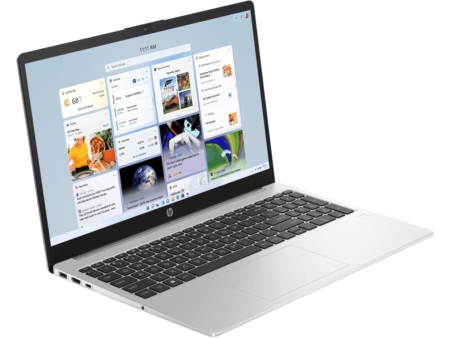 Laptop HP 255R G10 D3PG1AT | AMD Athlon 7120U Processor, 8GB RAM, 512GB SSD, DOS, 15.6 Inch (39.6cm) Full HD 1920×1080 Anti-Glare Display, Integrated AMD Radeon Graphics, Wi-Fi, Bluetooth, Backpack, Silver, 1.52kg