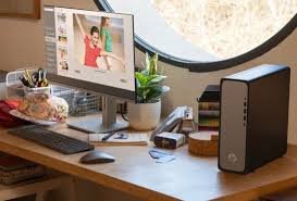 Desktop HP Omnidesk Slim PC S03-0112in | 14th Gen Intel® Core™ I3-14100 Processor, 8GB DDR5 RAM, 512 GB PCIe® Gen4 NVMe™ M.2 SSD, Win 11 + Ms Office 2024, Intel® UHD Graphics, HDMI & DP Ports, 19.5 Inch LED Monitor P204v, 3 Years Warranty, Black