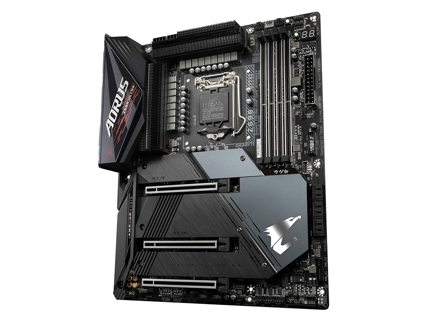 Motherboard Gigabyte Z590 AORUS ULTRA | LGA 1200 / Intel Z590 / ATX / Supports 11th & 10th Gen Processors / Triple M.2 / PCIe 4.0 / USB 3.2 Gen2X2 Type-C / Intel WIFI 6 / 2.5GbE LAN