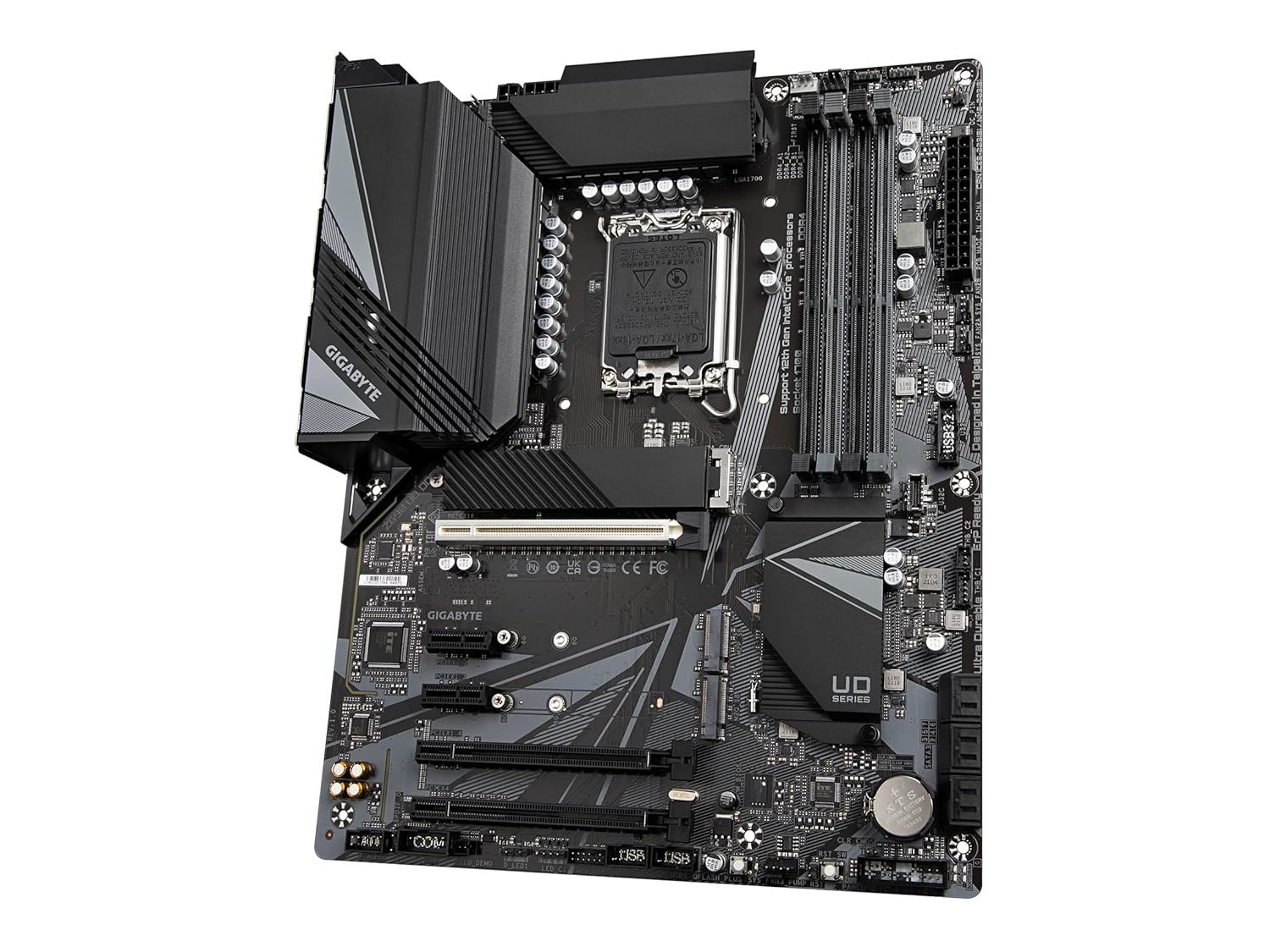 Gigabyte Z690 UD DDR4 Motherboard, LGA1700, Supports Intel 12th/13th/14th Gen Processors, 16+1+2 Phase Power Design, PCIe 5.0, 3× PCIe 4.0 M.2 with Thermal Guard, 2.5GbE LAN, USB 3.2 Gen 2x2 Type-C, Q-Flash Plus