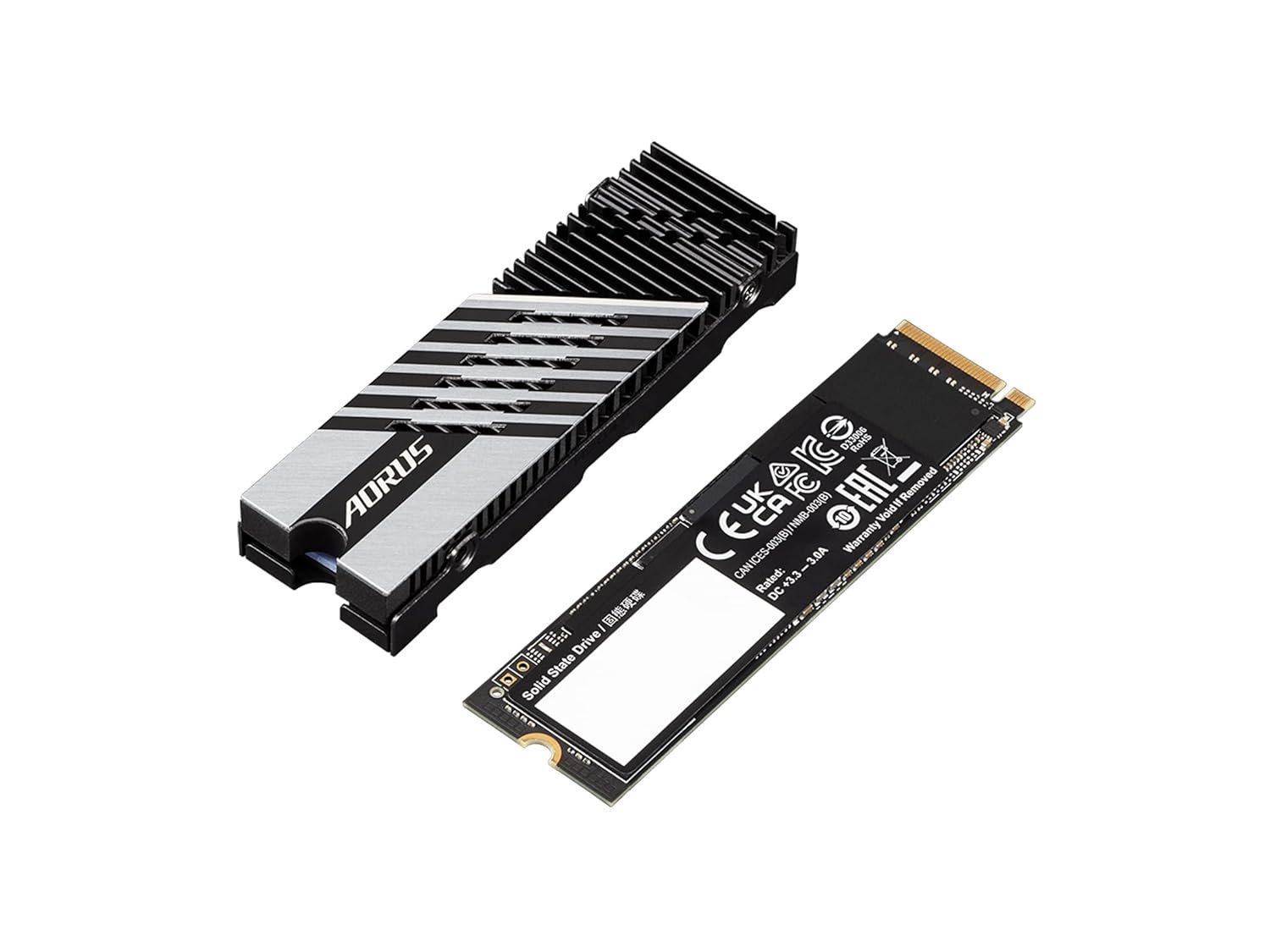 Harddisk Gigabyte AORUS Gen4 7300 SSD AG4732TB | 2TB PCIe 4.0 NVMe M.2 Internal Solid State Hard Drive with Read Speed Up to 7300MB/s, Write Speed Up to 6850MB/s