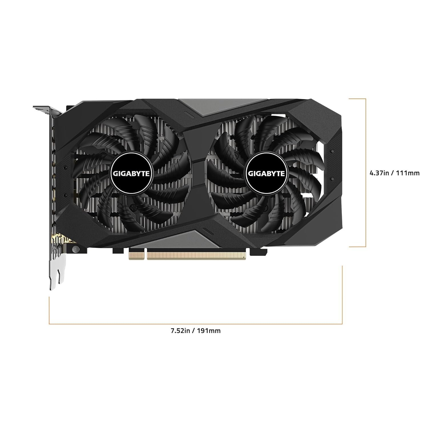Graphics Card Gigabyte GV-N3050WF2OC V2 6GD | NVIDIA GeForce RTX 3050 WINDFORCE OC 6G Graphics Card, 6GB GDDR6 96-bit Memory Interface, 2 x HDMI 2.1, 2 x Display Port 1.4a