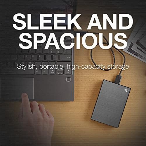 Hard Disk Drive Harddisk Seagate One Touch 1TB External HDD with Password Protection – Black, for Windows and Mac, with 3 yr Data Recovery Services, and 4 Months Adobe CC Photography (STKY1000400)
