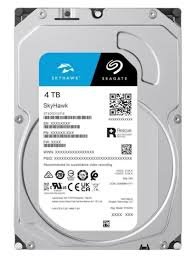 Harddisk Seagate Skyhawk 4tb surveillance HDD | 3.5 Inch Internal SATA (SATA/600), Conventional Magnetic Recording (CMR) Method, Network Video Recorder, Camera, Video Recorder Device Supported (ST4000VX016)