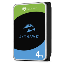 Harddisk Seagate Skyhawk 4tb surveillance HDD | 3.5 Inch Internal SATA (SATA/600), Conventional Magnetic Recording (CMR) Method, Network Video Recorder, Camera, Video Recorder Device Supported (ST4000VX016)