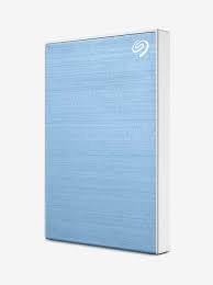 Harddisk Seagate One Touch 2TB STKY2000402 | External HDD With Password Protection, For Windows & Mac, With 3 Yr Data Recovery Services, Light Blue