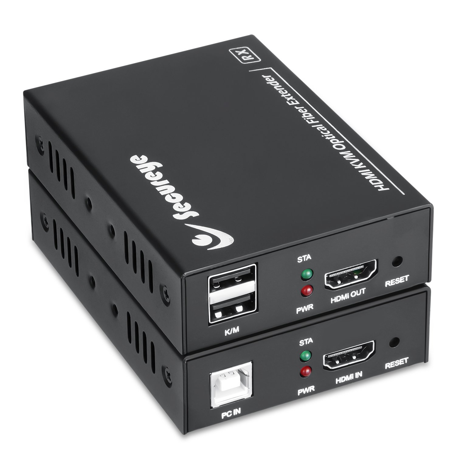 Extender Secureye SC-S-HDKEC-50M HDMI | Supports HDMI 1.3, HDCP 1.2, Full HD 1080p@60Hz, 3D, KVM keyboard & mouse control, 50m transmission distance, real-time smooth performance, plug & play